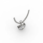 AGGIE SHIELD™ DIAMOND 14K GOLD SOLITAIRE PENDANT